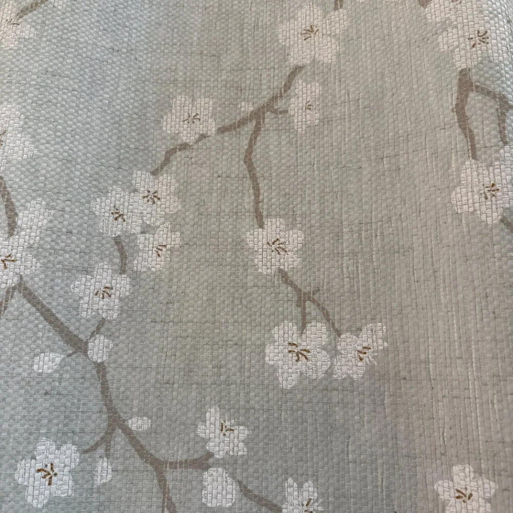 THIBAUT - DOUBLE ROLL OF SAKURA SEAGRASS WALL PAPER